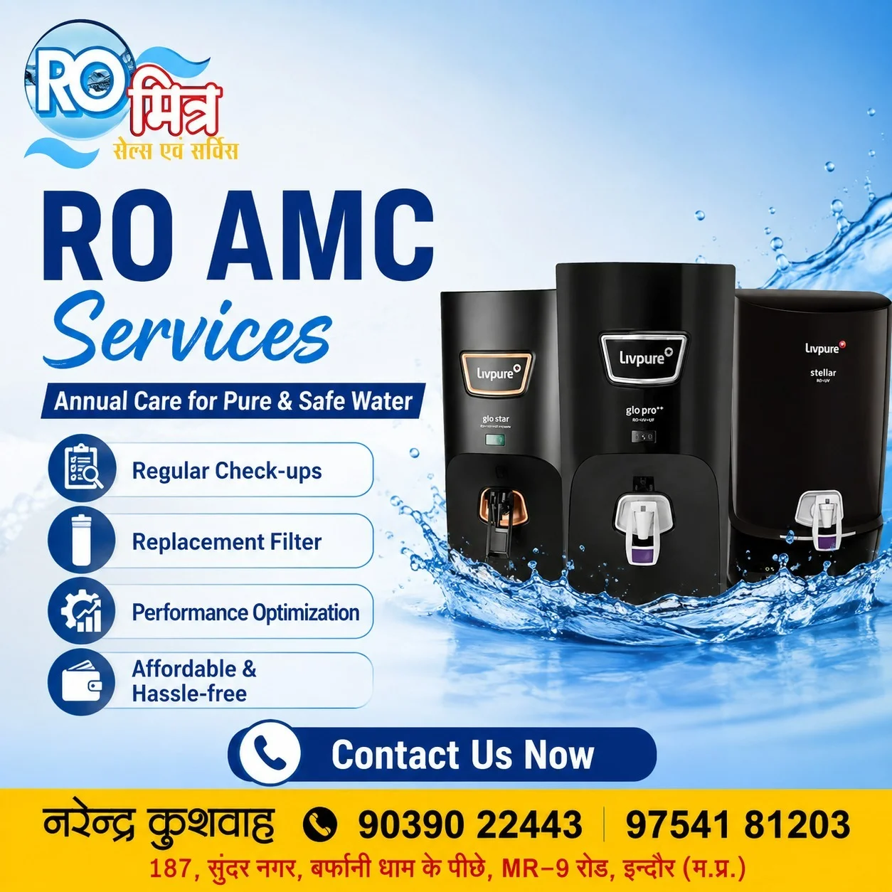 RO AMC Services in Indore